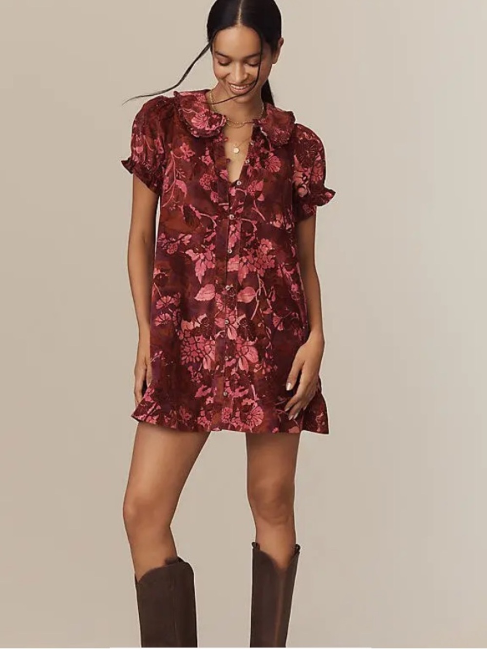 Pilcro Keira Corduroy Mini Dress
